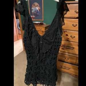 Boston proper lace tunic tank